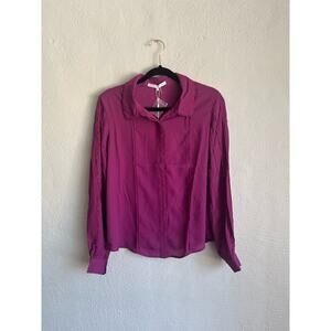 Anthropologie Endless Rose Woman Embroidered DetailsLong Sleeve Blouse, …